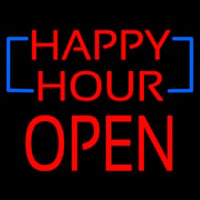 Happy Hour Block Open Leuchtreklame