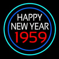 Happy New Year 1959 Bioshock Leuchtreklame