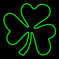 Happy St Patricks Day Shamrock Leuchtreklame