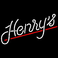 Henrys Logo Beer Sign Leuchtreklame