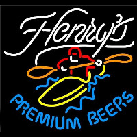 Henrys Premium Beers Beer Sign Leuchtreklame