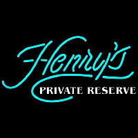 Henrys Private Reserve Beer Sign Leuchtreklame