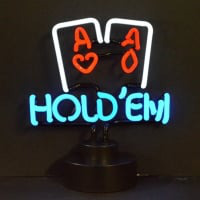 Hold Em Poker Desktop Leuchtreklame