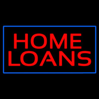 Home Loans Blue Border Leuchtreklame