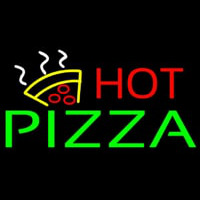 Hot Pizza With Logo Leuchtreklame