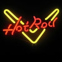 Hot Rod Desktop Leuchtreklame