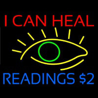 I Can Heal Readings With Eye Leuchtreklame