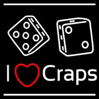 I Love Craps Leuchtreklame
