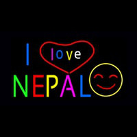 I Love Nepal Leuchtreklame