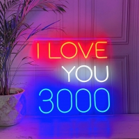 I Love You 3000 Leuchtreklame