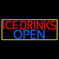 Ice Cold Drinks Open Leuchtreklame