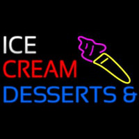 Ice Cream And Desserts Leuchtreklame
