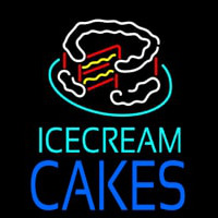 Ice Cream Cakes In Leuchtreklame