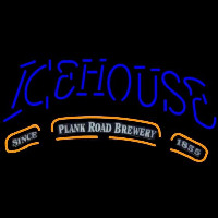 Icehouse Plank Road Brewery Blue Beer Sign Leuchtreklame