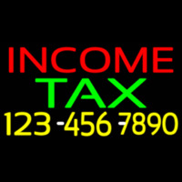 Income Ta  With Phone Number Leuchtreklame