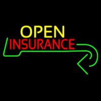 Insurance Open With Arrow Leuchtreklame
