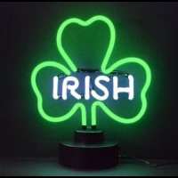 Irish Shamrock Desktop Leuchtreklame