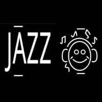 Jazz With Smiley Leuchtreklame