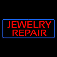 Jewelry Repair Rectangle Blue Leuchtreklame