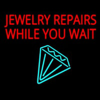 Jewelry Repairs While You Wait Logo Leuchtreklame