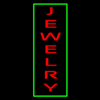 Jewelry Vertical Green Border Leuchtreklame