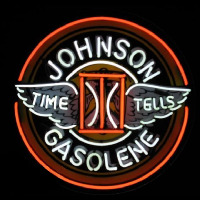 Johnson Gasoline Leuchtreklame
