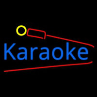 Karaoke And Microphone Leuchtreklame