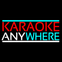 Karaoke Anywhere Leuchtreklame