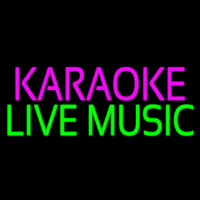 Karaoke Live Muisc 1 Leuchtreklame