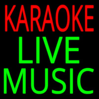 Karaoke Live Muisc 2 Leuchtreklame