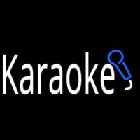 Karaoke With Mic Leuchtreklame