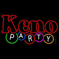 Keno Party Leuchtreklame