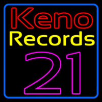 Keno Records 21 1 Leuchtreklame