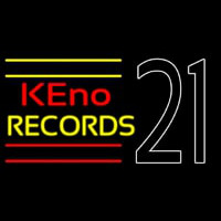 Keno Records 21 2neon Sign Leuchtreklame