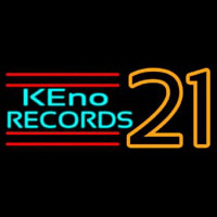 Keno Records 21 3 Leuchtreklame