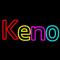 Keno With Oval Border 2 Leuchtreklame