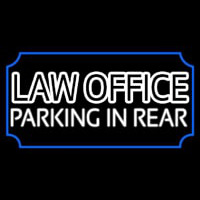 Law Office Parking In Rear Leuchtreklame