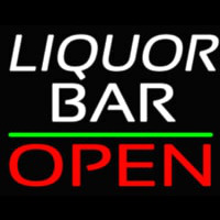 Liquor Bar Open 1 Leuchtreklame