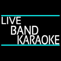 Live Band Karaoke Leuchtreklame