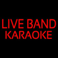 Live Band Karaoke Leuchtreklame