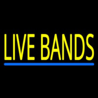 Live Bands Block Leuchtreklame