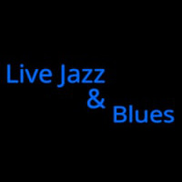 Live Jazz And Blues Leuchtreklame