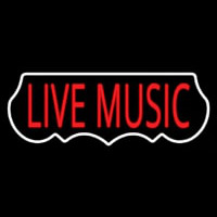 Live Music Red 1 Leuchtreklame