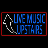 Live Music Upstairs Leuchtreklame