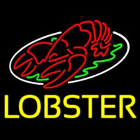 Lobster Block With Logo Leuchtreklame