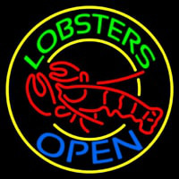Lobsters Open Leuchtreklame