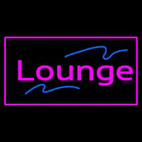 Lounge Rectangle Pink Leuchtreklame