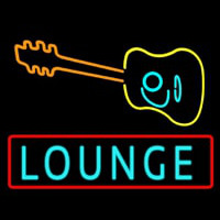 Lounge With Guitar Leuchtreklame