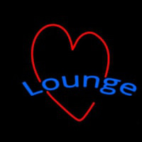 Lounge With Heart Leuchtreklame