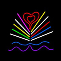 Love Book Logo Leuchtreklame